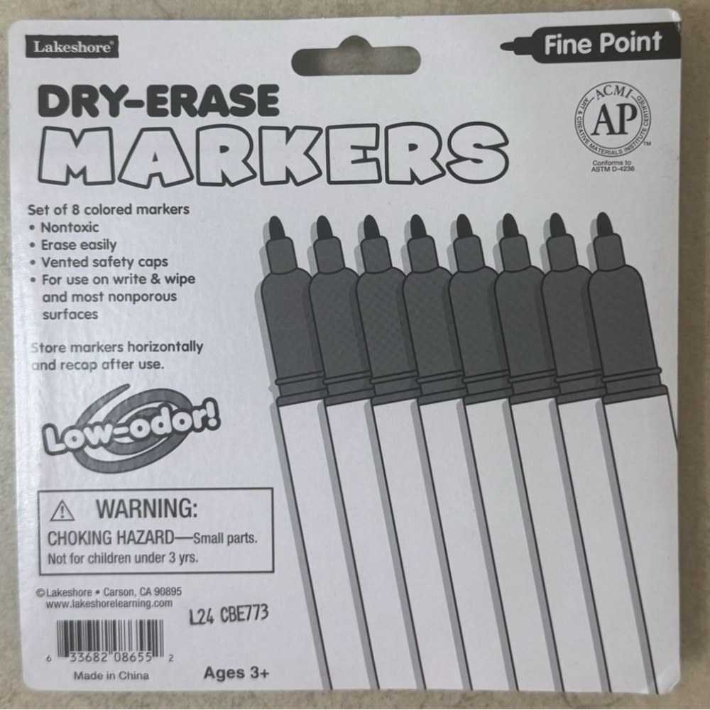 Lakeshore Write & Wipe Alphabet Cards, Dry Erase Markers, Wipe Board & Crayola - Picture 11 of 12
